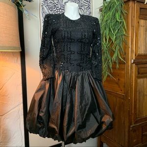 Vintage 80’s Glam Dress sz 8-10 M L